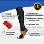 TITAN COBRE - Medias de compresión con fibras de cobre