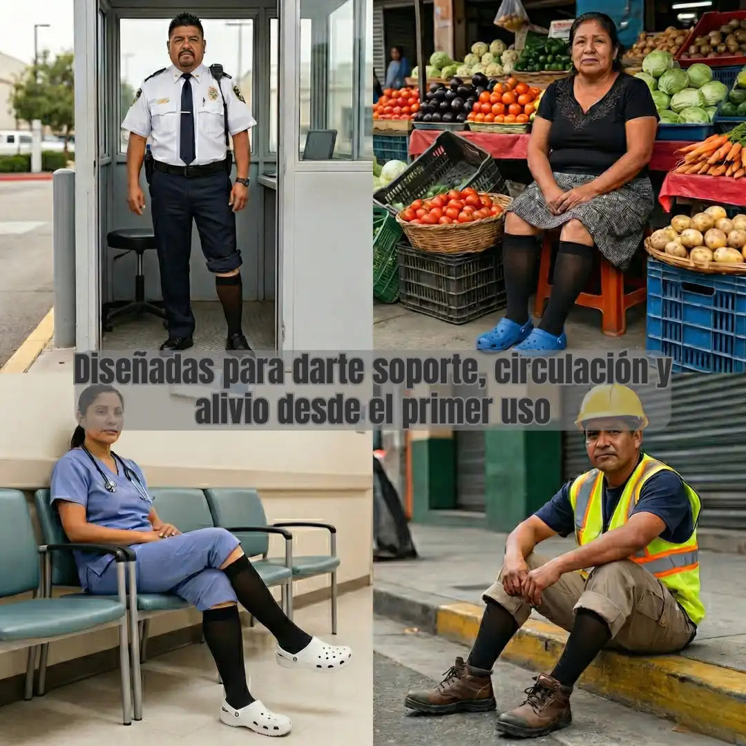 TITAN COBRE - Medias de compresión con fibras de cobre